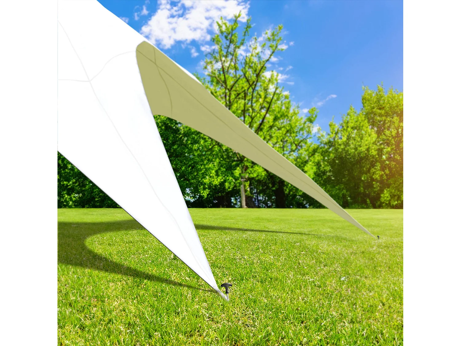 Sternzelt - Kunststoff - 12m - weiß