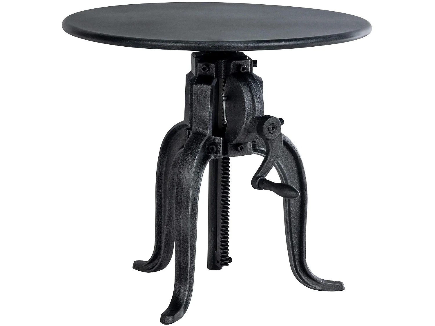 Table d'appoint - rond Ø 50 cm - Métal - Argent antique - Marcos