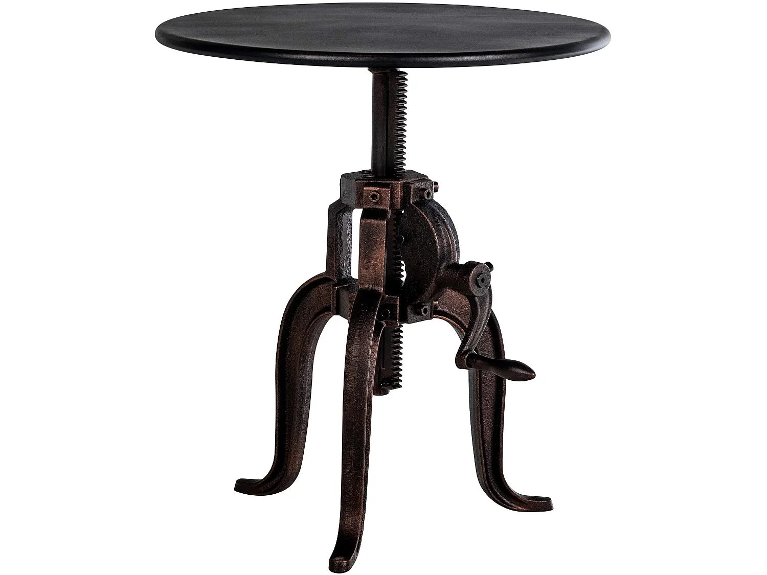 Beistelltisch - rund Ø 50 cm - Metall - Bronze - Marcos