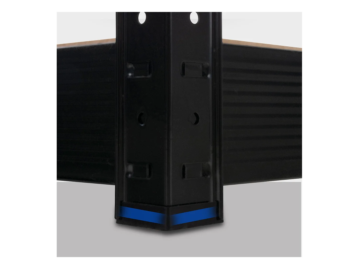 Insteekbare plank - Metaal - 90x40x180 cm - zwart -