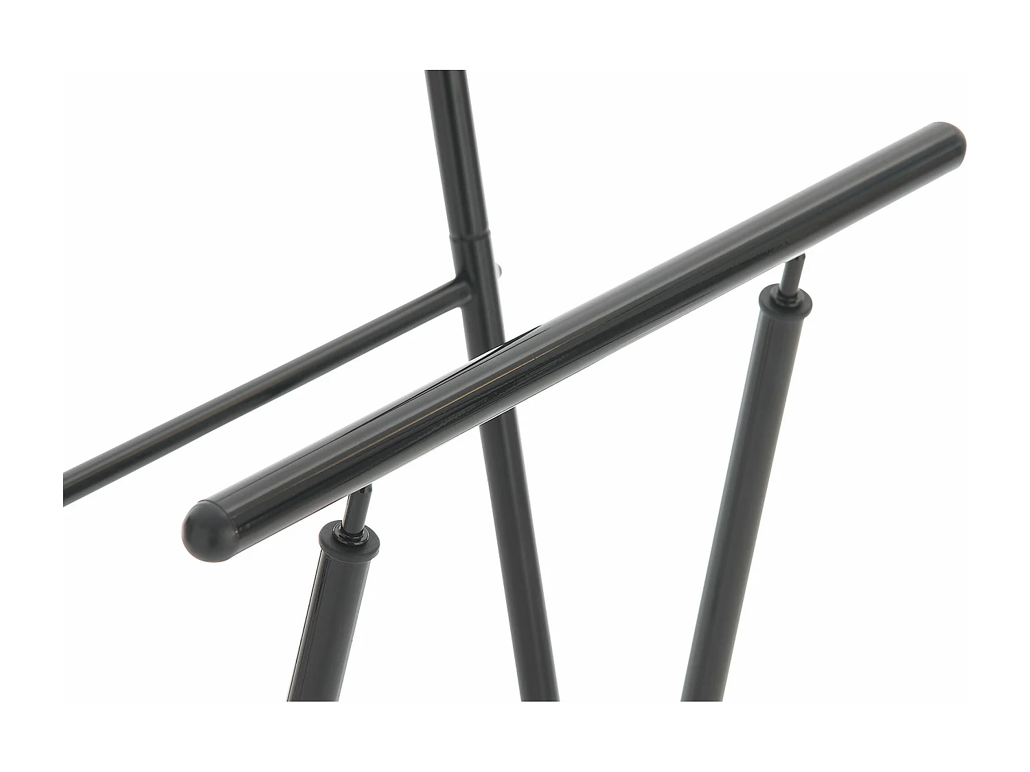 Valet de nuit - Métal - 40 x 35 x 110cm - Noir - Rufus