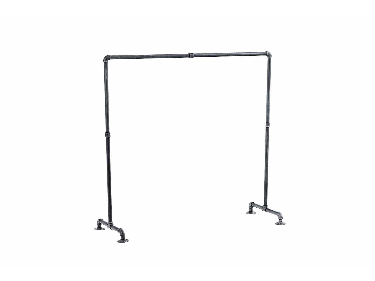 Kledingrek - Metaal - 120 cm - zilver - Jersey