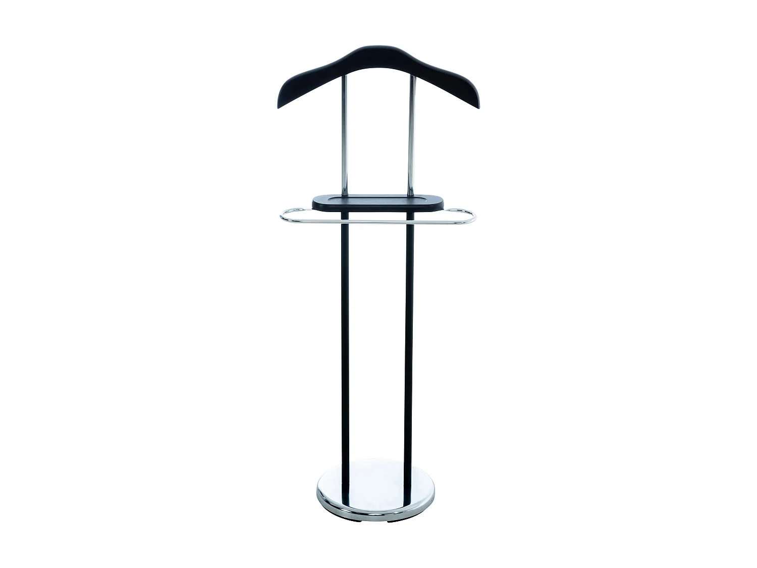 Valet de nuit - Métal - 43 x 28 x 109cm - Noir - Rodrigo