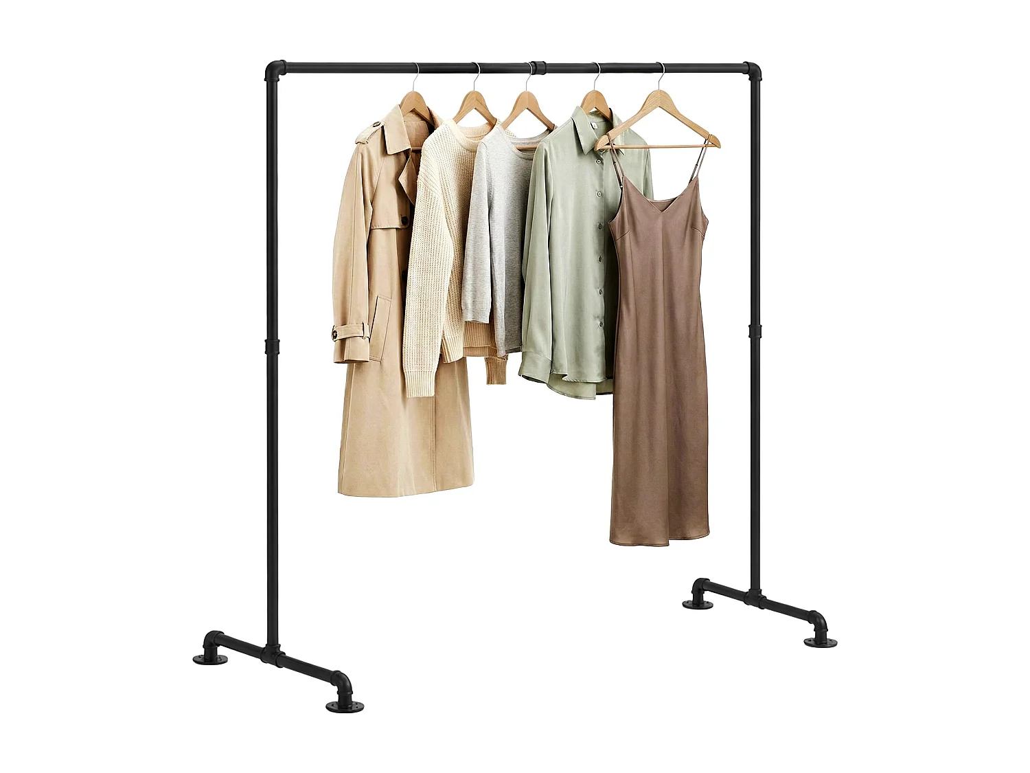 Portant à vêtement - Métal - 150 cm - Noir - Jersey