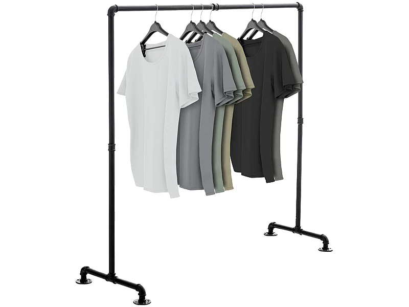 Portant à vêtement - Métal - 150 cm - Noir - Jersey