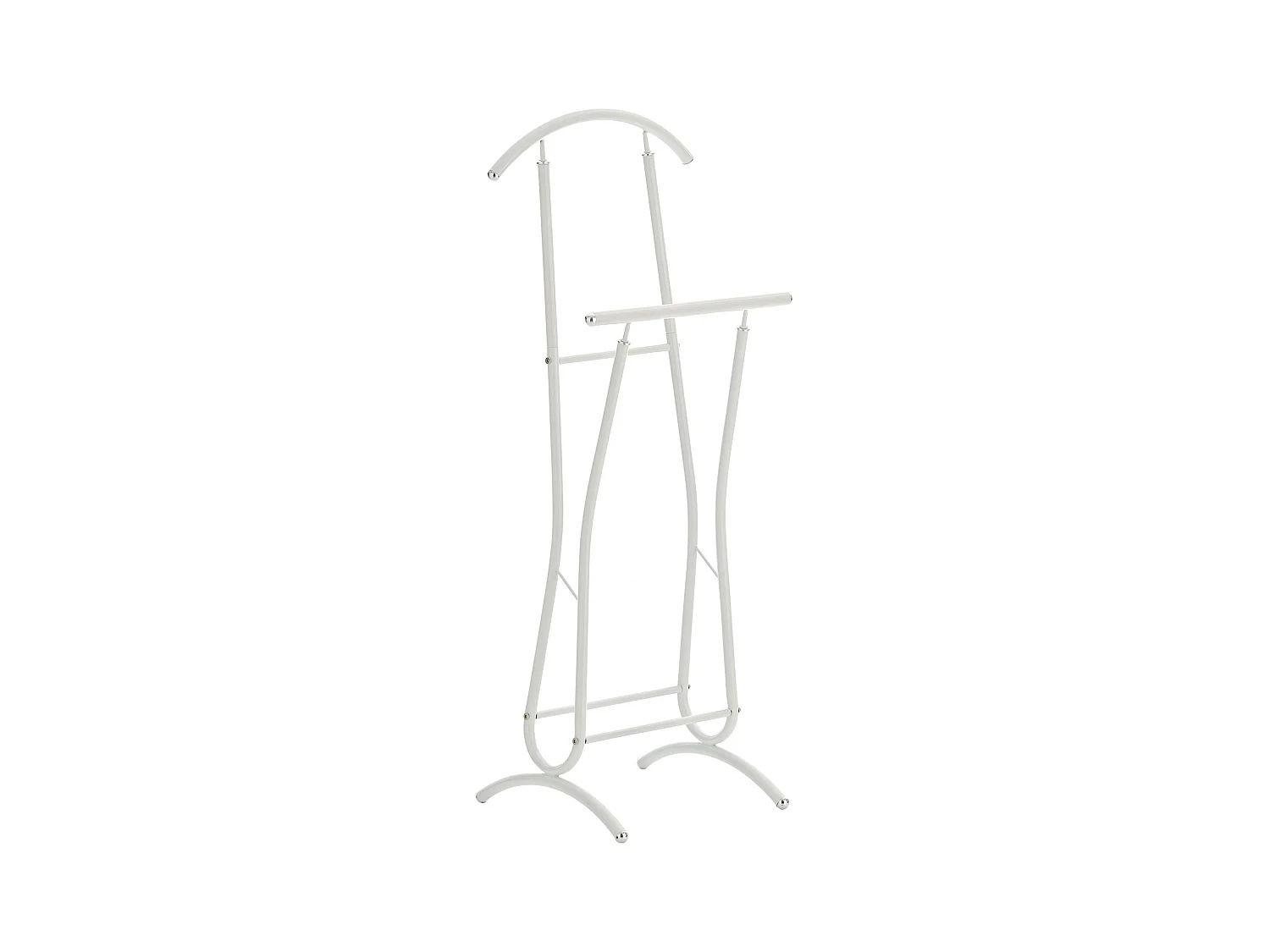 Herrendiener - Metall - 40 x 35 x 110cm - weiß - Rufus