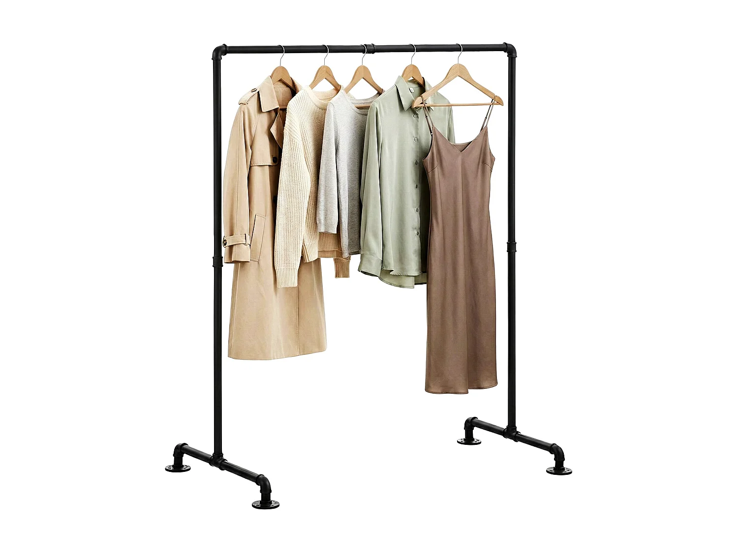 Portant à vêtement - Métal - 120 cm - Noir - Jersey