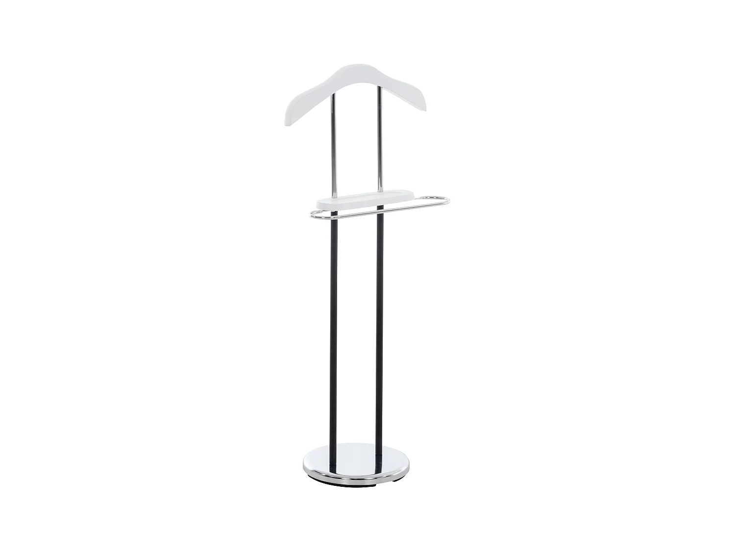 Herrendiener - Metall - 43 x 28 x 109cm - weiß - Rodrigo