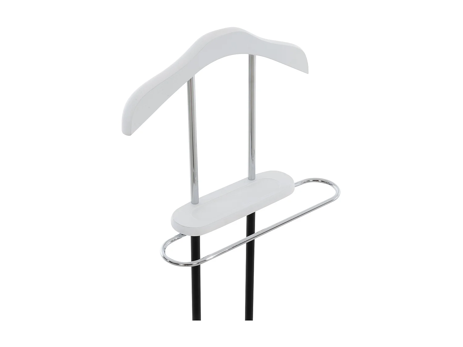 Valet de nuit - Métal - 43 x 28 x 109cm - Blanc - Rodrigo