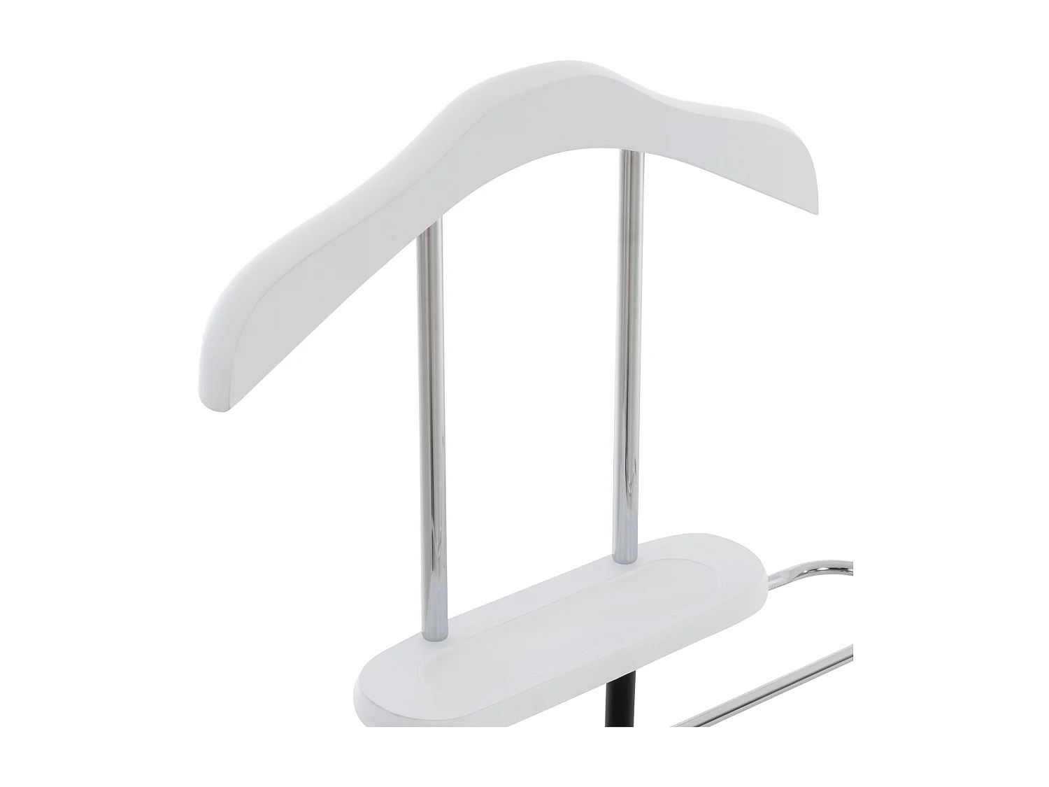 Valet de nuit - Métal - 43 x 28 x 109cm - Blanc - Rodrigo