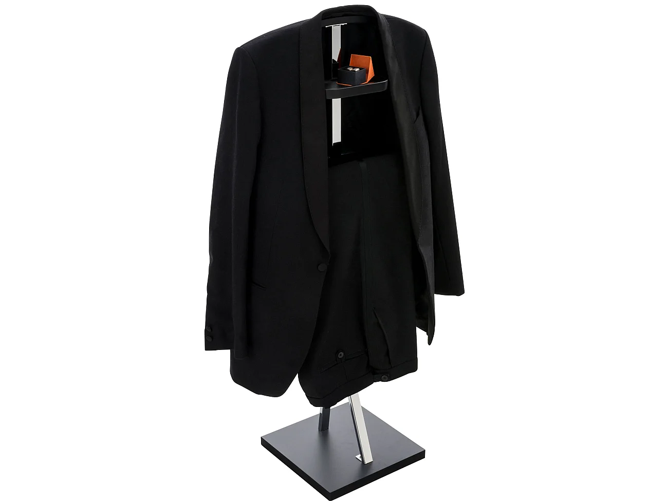 Valet de nuit - Métal - 46 x 30 x 109cm - Noir - Navan