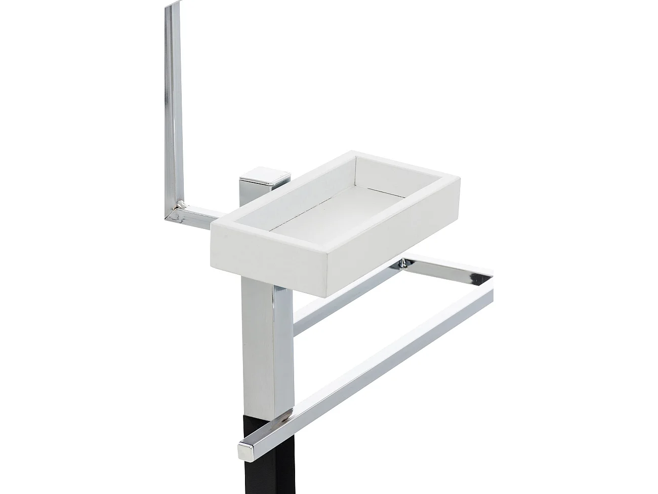 Valet de nuit - Métal - 45 x 21 x 108cm - Blanc - Bray