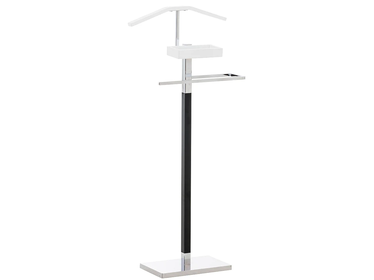 Valet de nuit - Métal - 45 x 21 x 108cm - Blanc - Bray