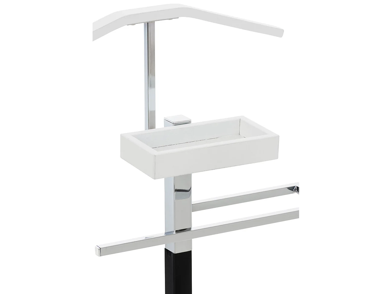 Valet de nuit - Métal - 45 x 21 x 108cm - Blanc - Bray