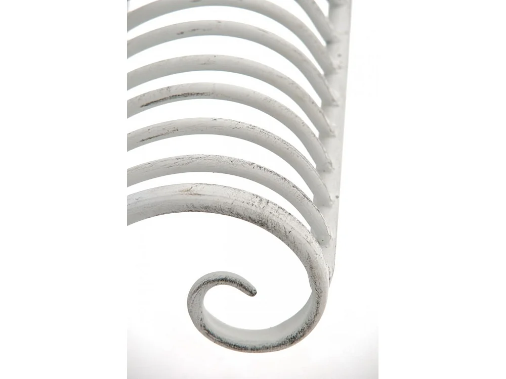 Chaise longue de jardin - Métal & Acier inoxydable - Blanc antique - Karma