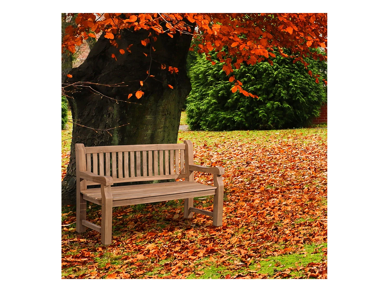 Banc de jardin - Bois - Teck - Jackson V2