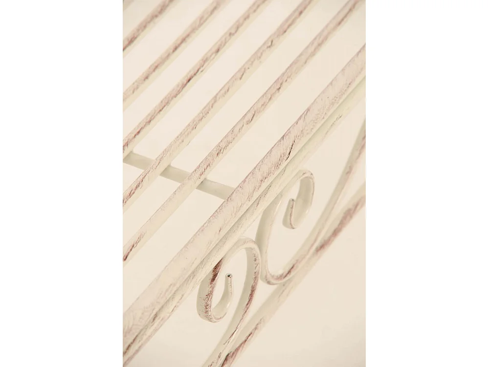 Chaise longue de jardin - Métal & Noir - Crème antique - Karma