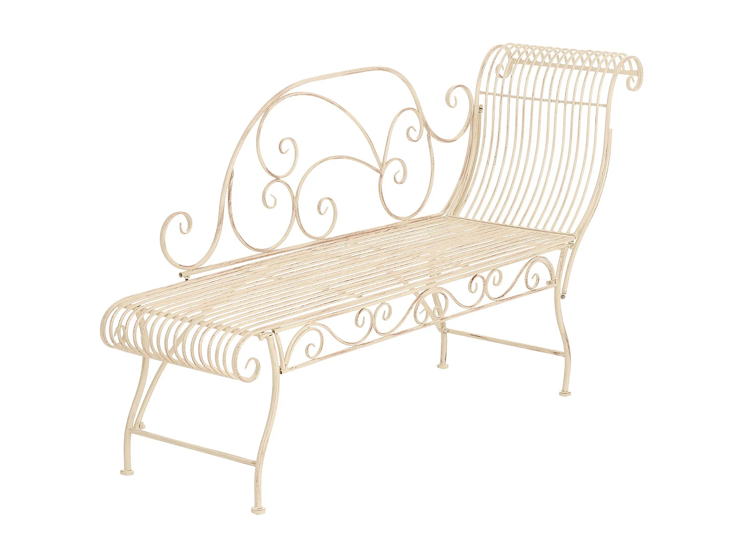 Tuinstoel - Metaal - antiek/creme - Karma