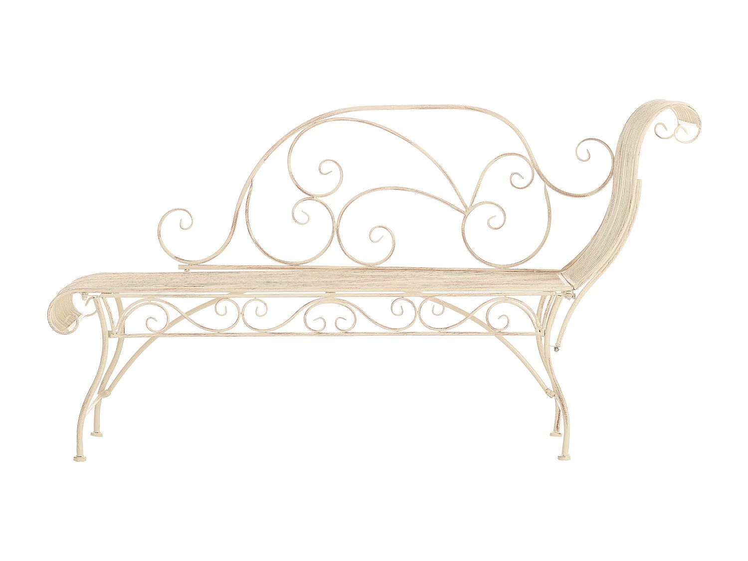 Tuinstoel - Metaal - antiek/creme - Karma