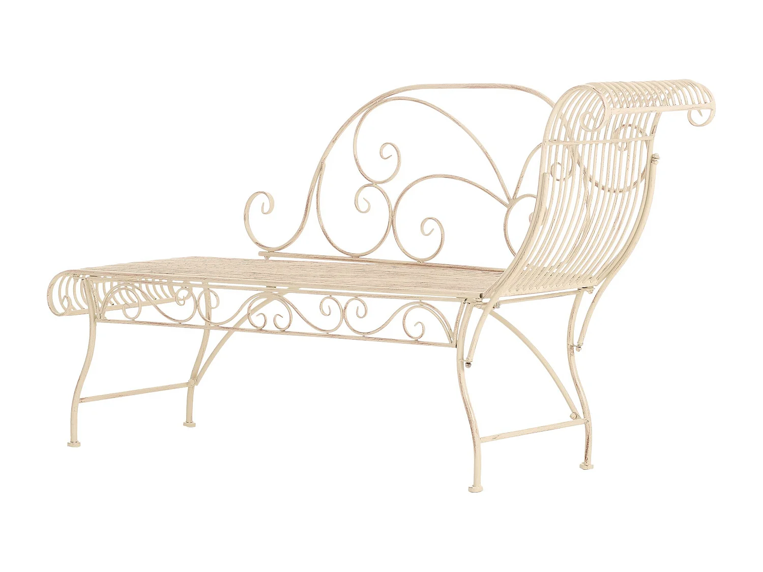 Tuinstoel - Metaal - antiek/creme - Karma