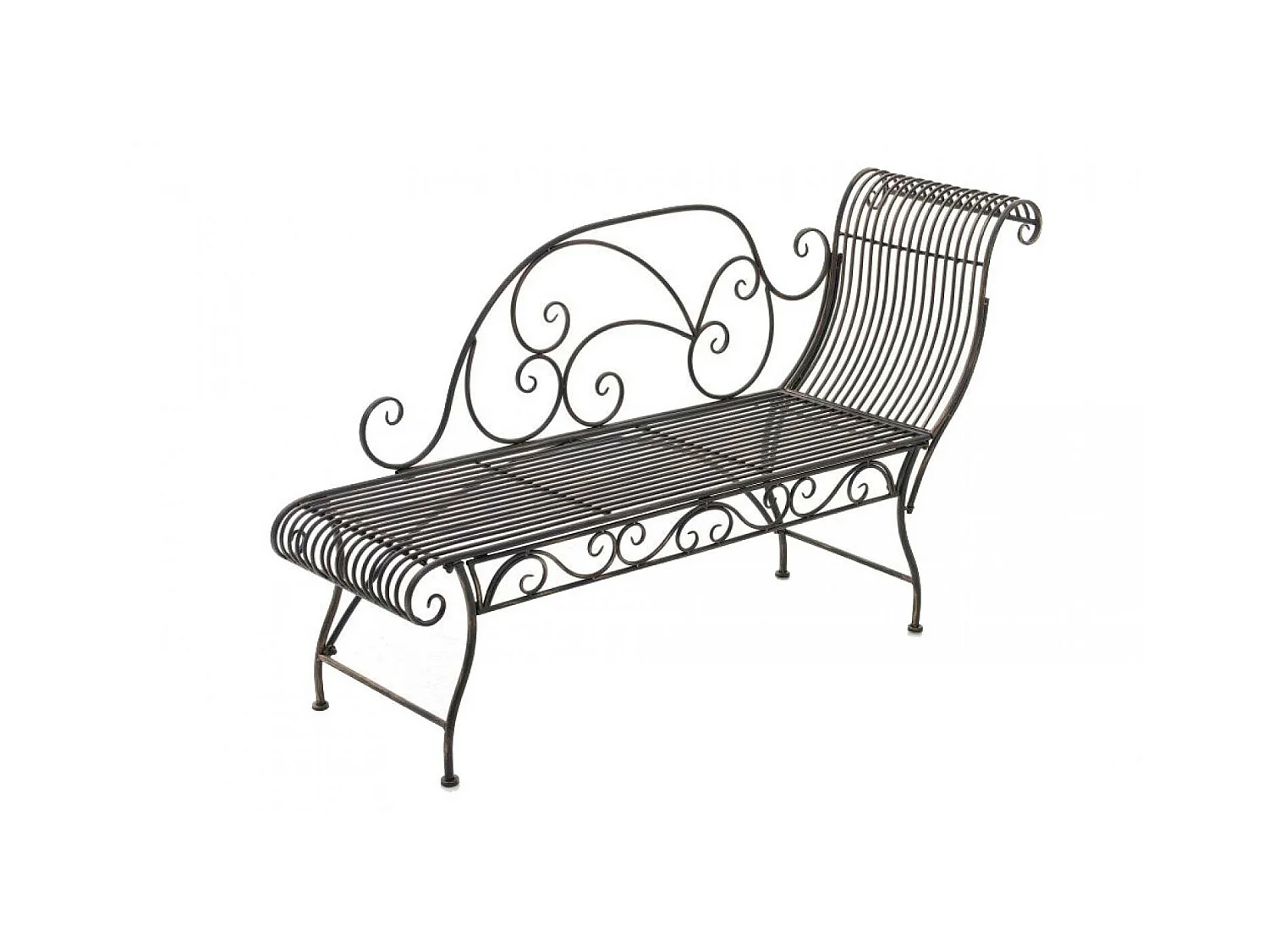 Chaise longue de jardin - Métal - Bronze - Karma