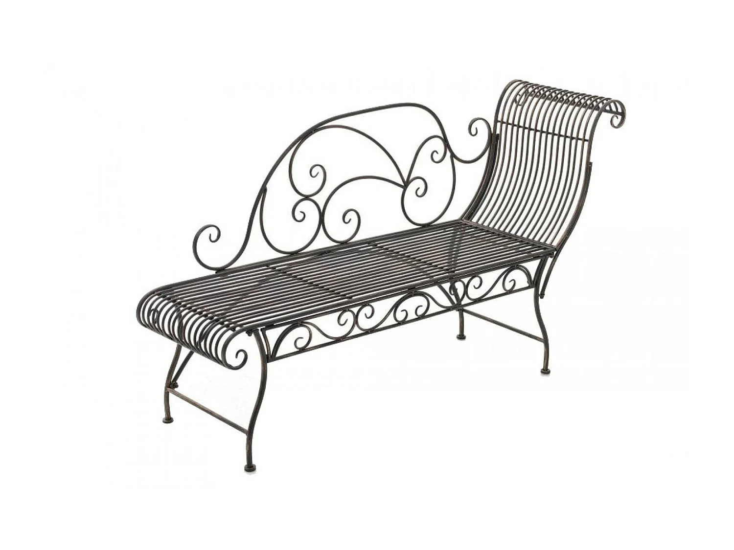 Chaise longue de jardin - Métal - Bronze - Karma