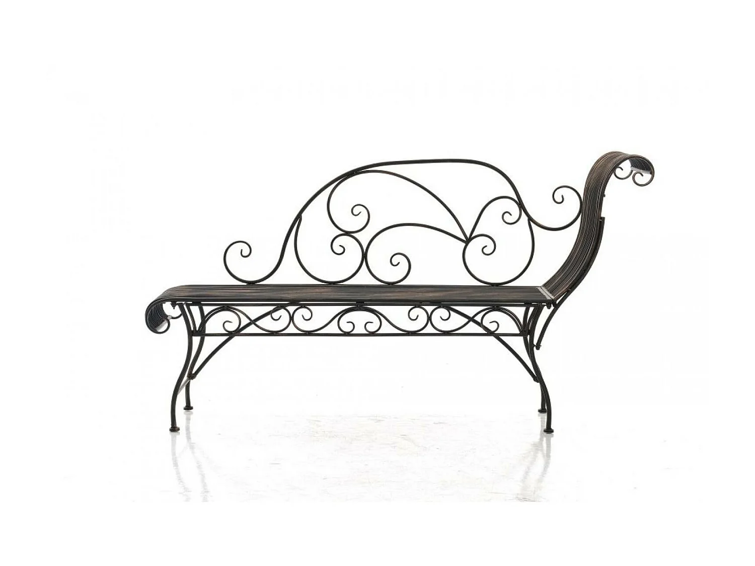 Chaise longue de jardin - Métal - Bronze - Karma