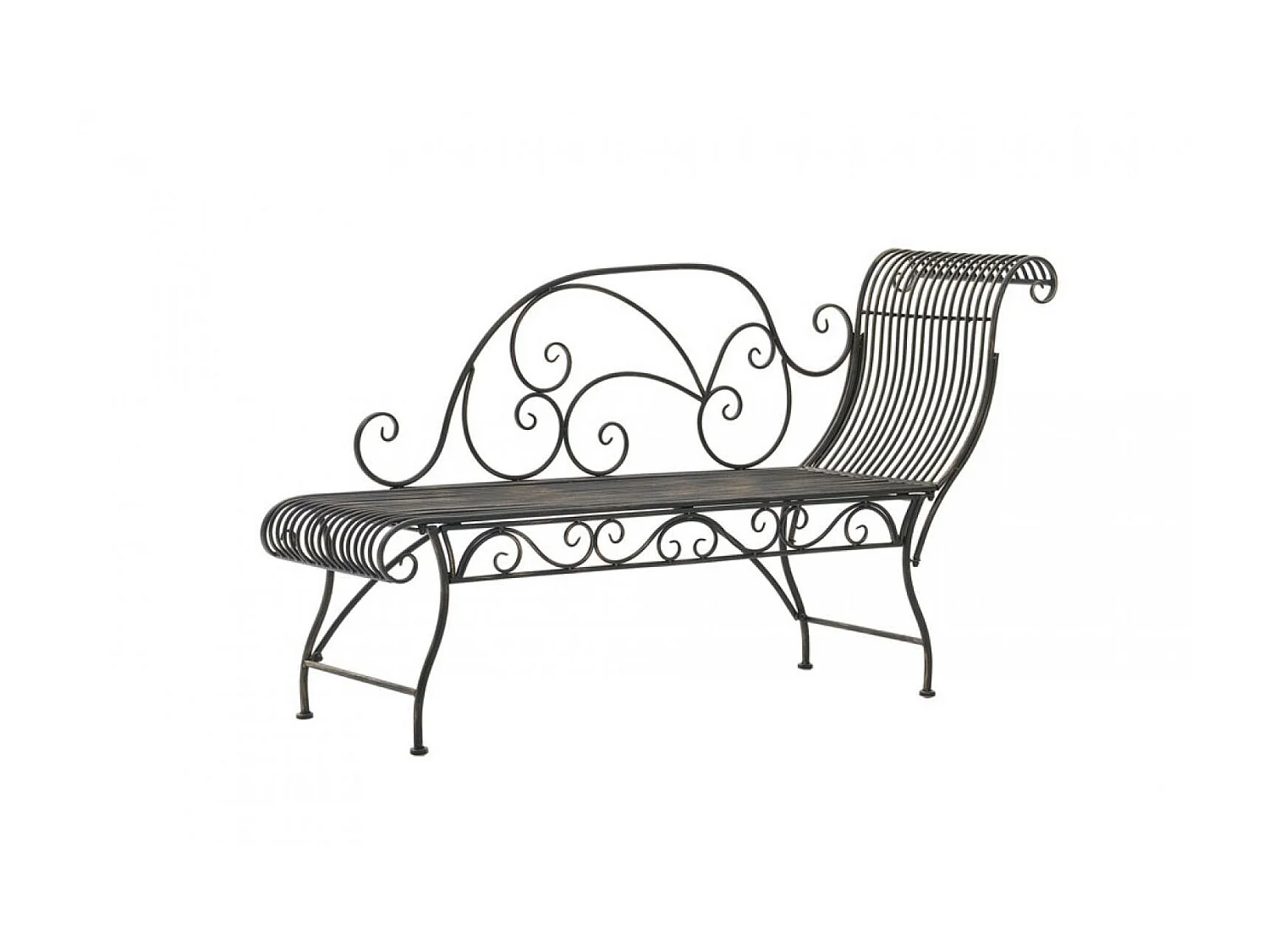 Chaise longue de jardin - Métal - Bronze - Karma