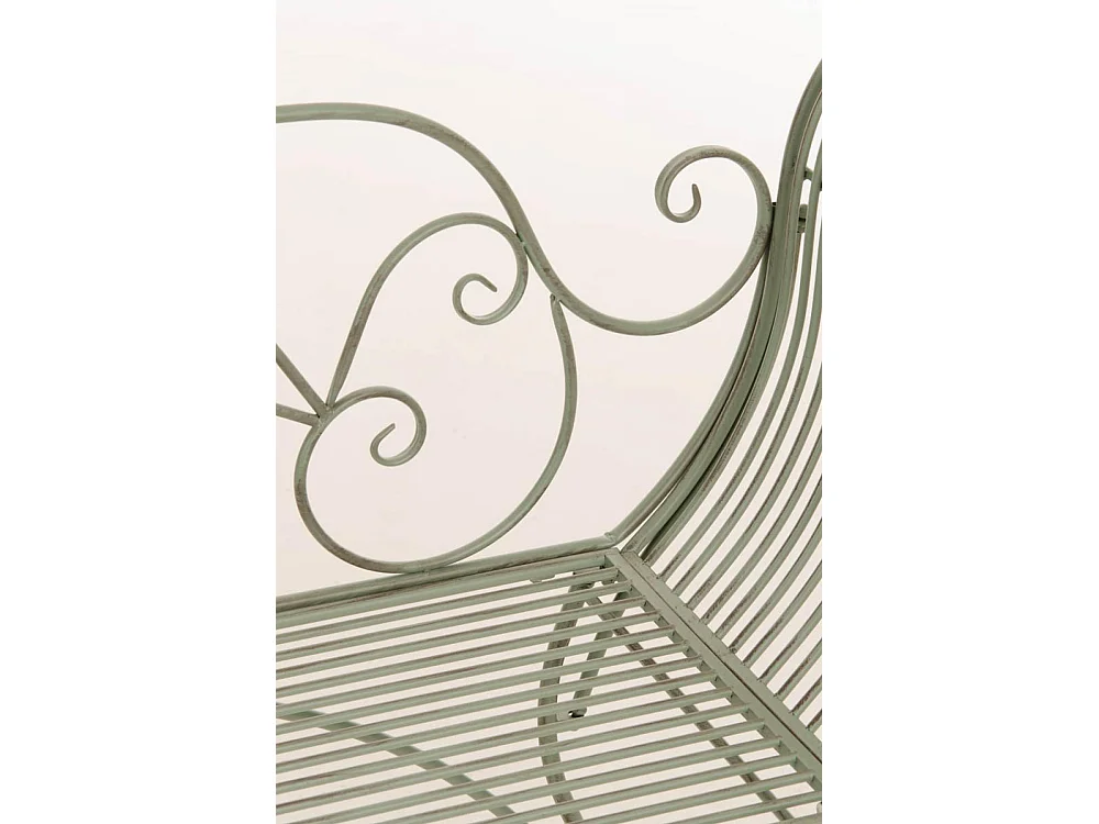 Chaise longue de jardin - Métal & Noir - Vert antique - Karma