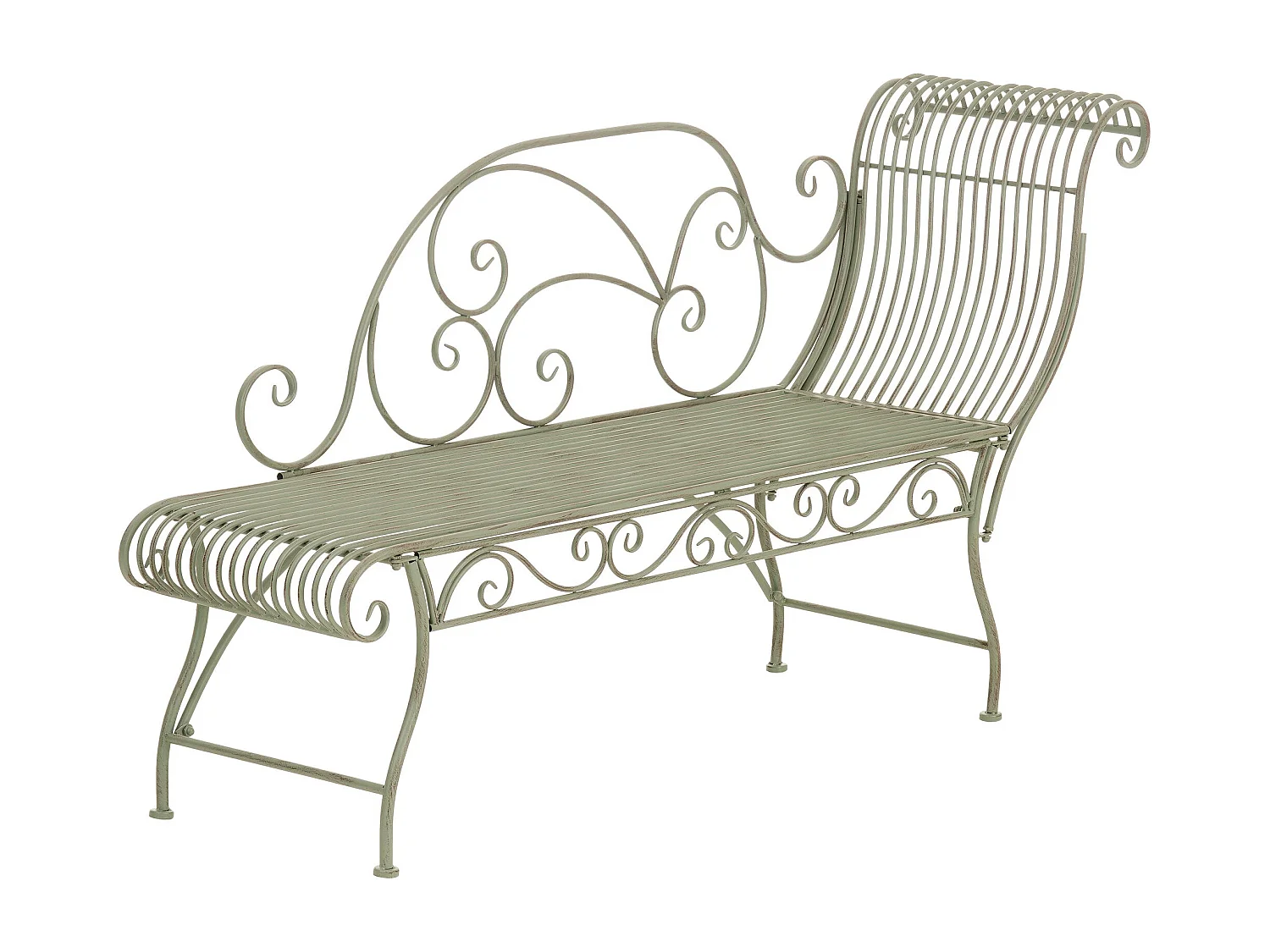 Tuinstoel - Metaal - antiek/groen - Karma