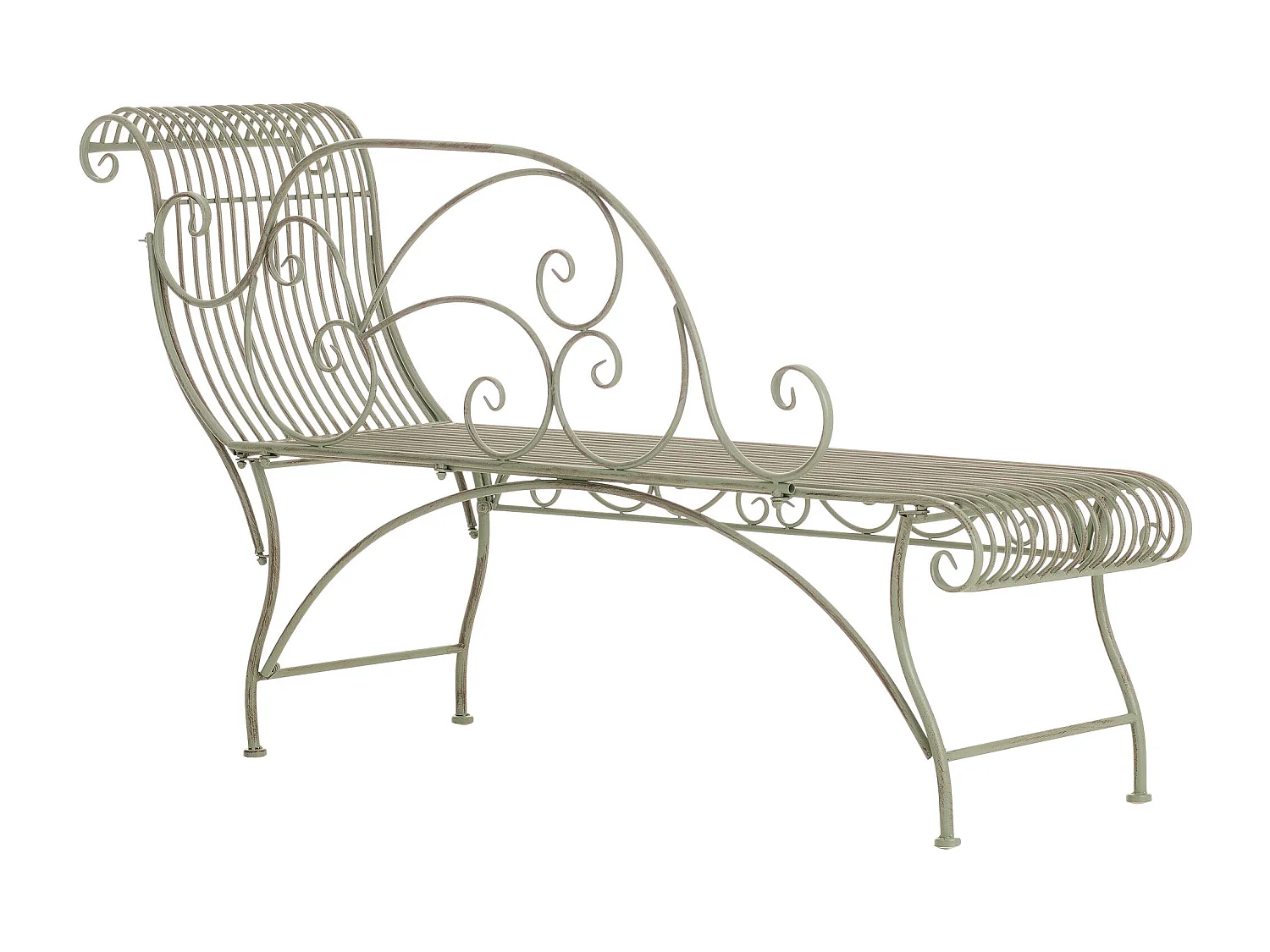 Tuinstoel - Metaal - antiek/groen - Karma