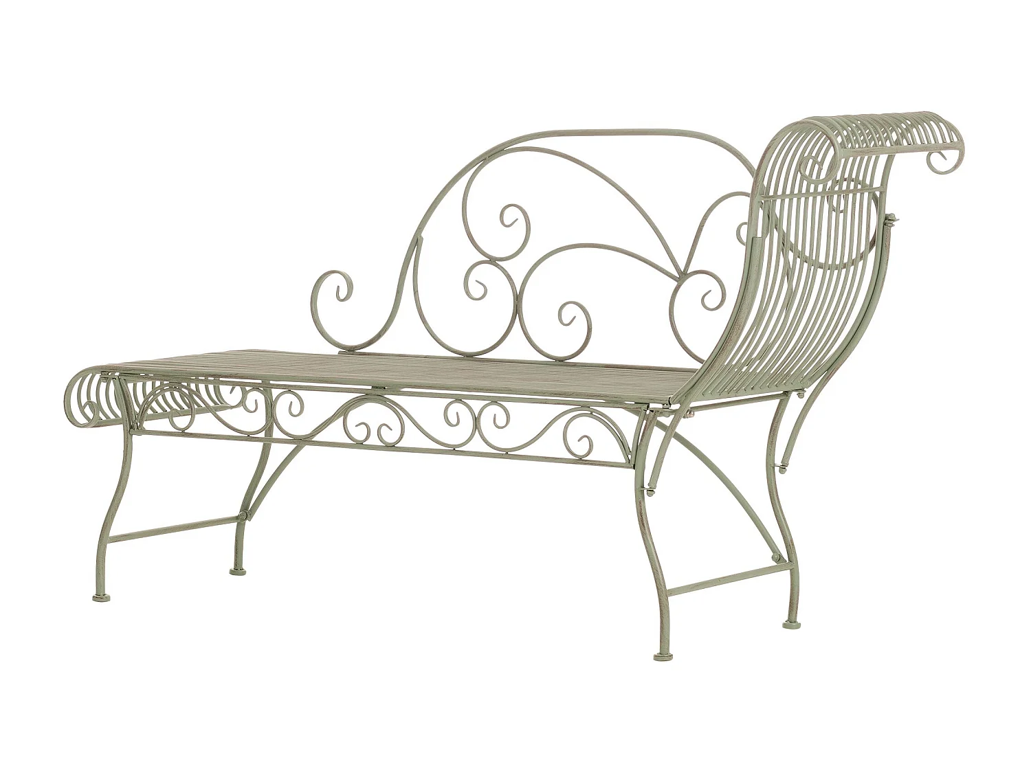 Tuinstoel - Metaal - antiek/groen - Karma