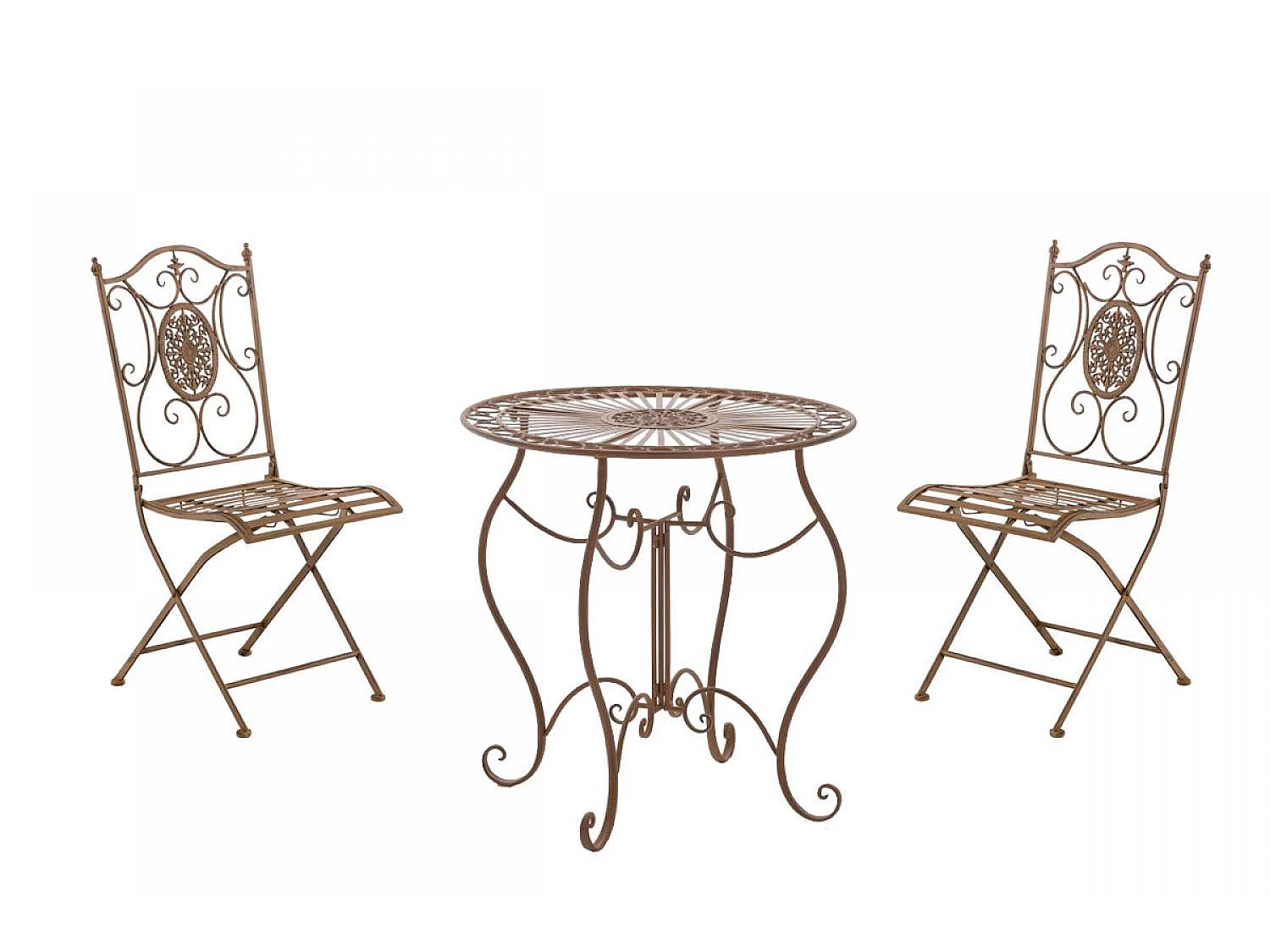 Ensemble de jardin - Table + 2 Chaises - Aldeano