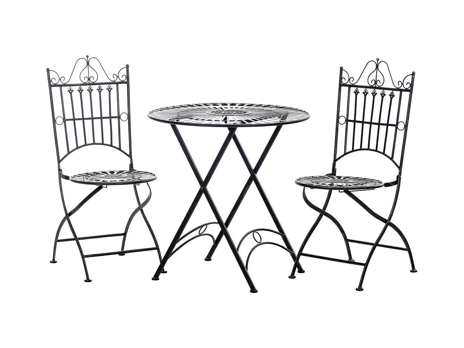 Ensemble de jardin - Table + 2 Chaises - Tegal