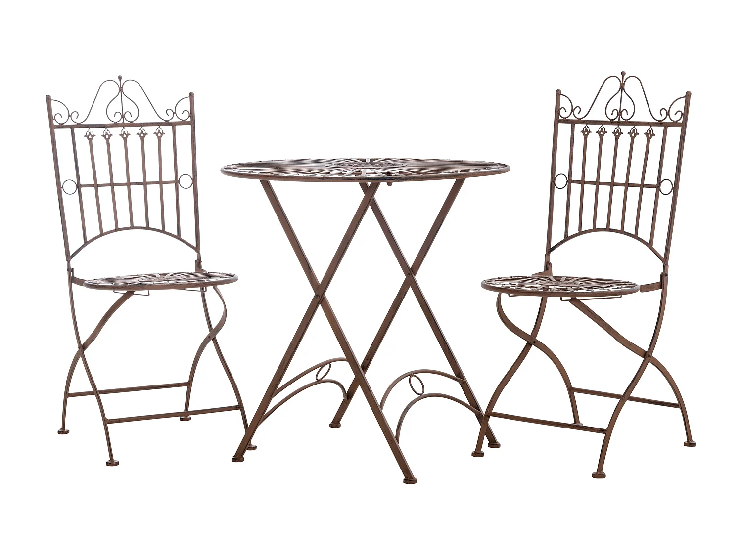 Ensemble de jardin - Table + 2 Chaises - Tegal