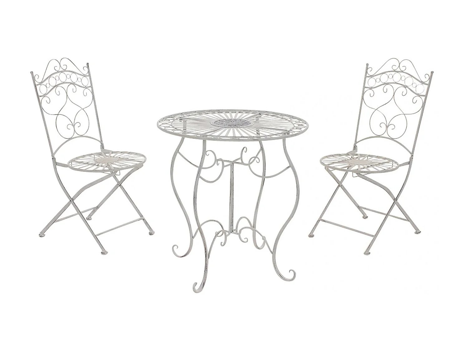 Ensemble de jardin - Table + 2 Chaises - Indra