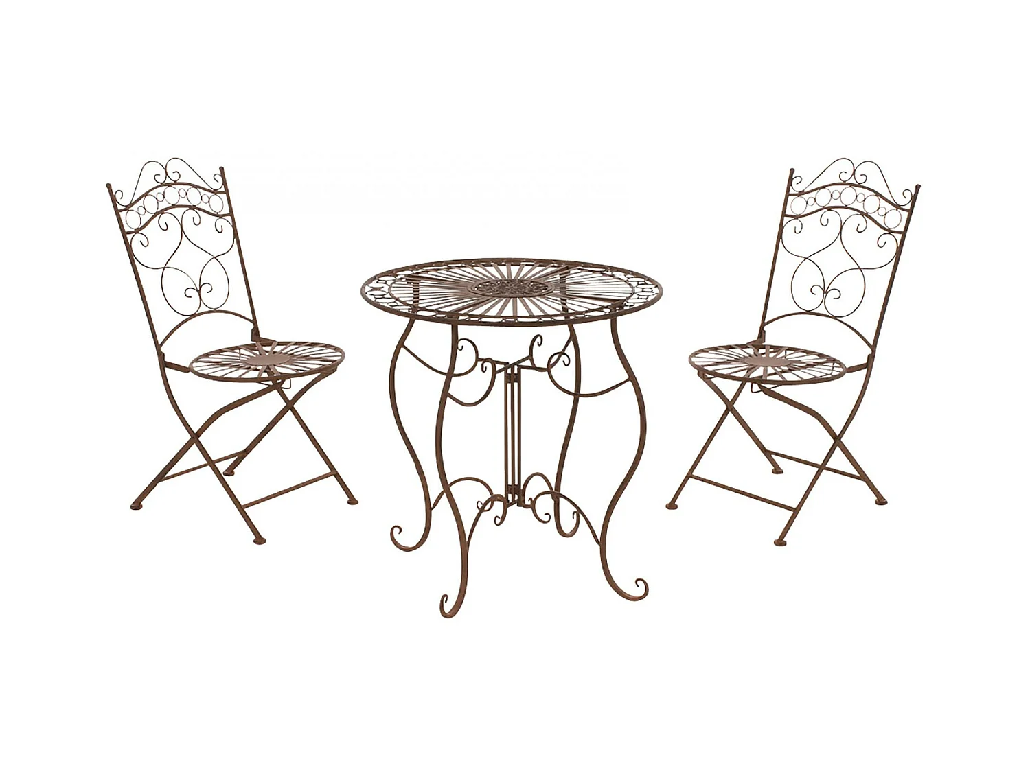 Ensemble de jardin - Table + 2 Chaises - Indra