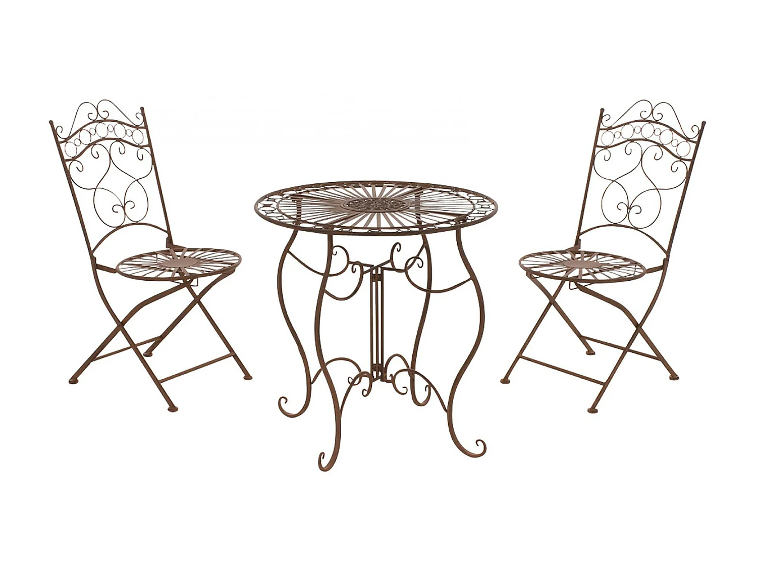 Ensemble de jardin - Table + 2 Chaises - Indra