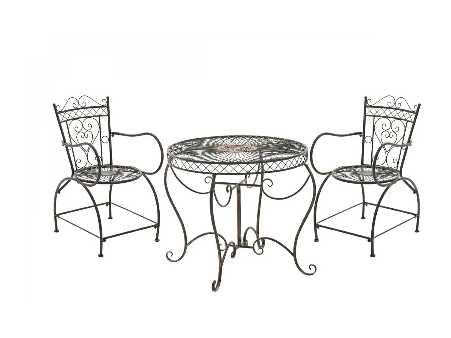 Set Mobili da Giardino - Tabella + 2 Sedie - Sheela