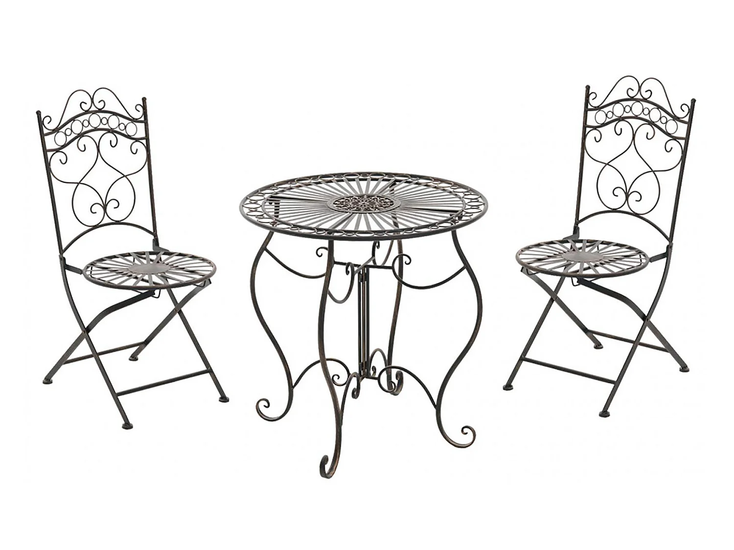 Ensemble de jardin - Table + 2 Chaises - Indra