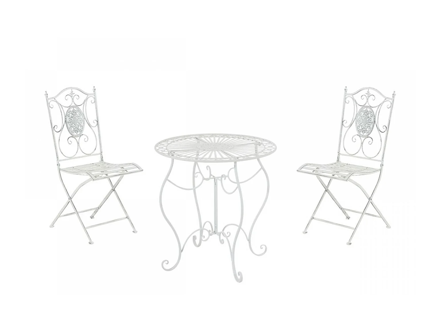 Ensemble de jardin - Table + 2 Chaises - Aldeano