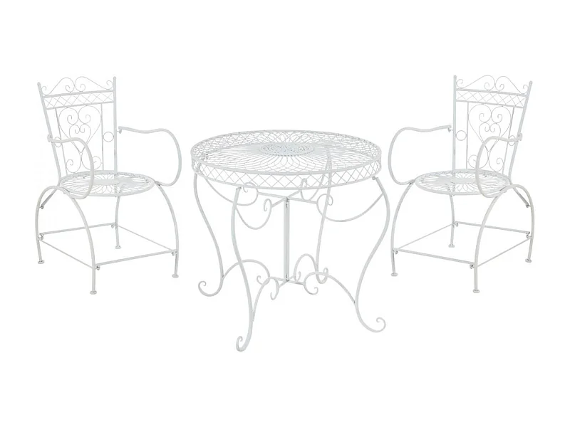 Gartenessgruppe - Tisch + 2 Stühle - Sheela