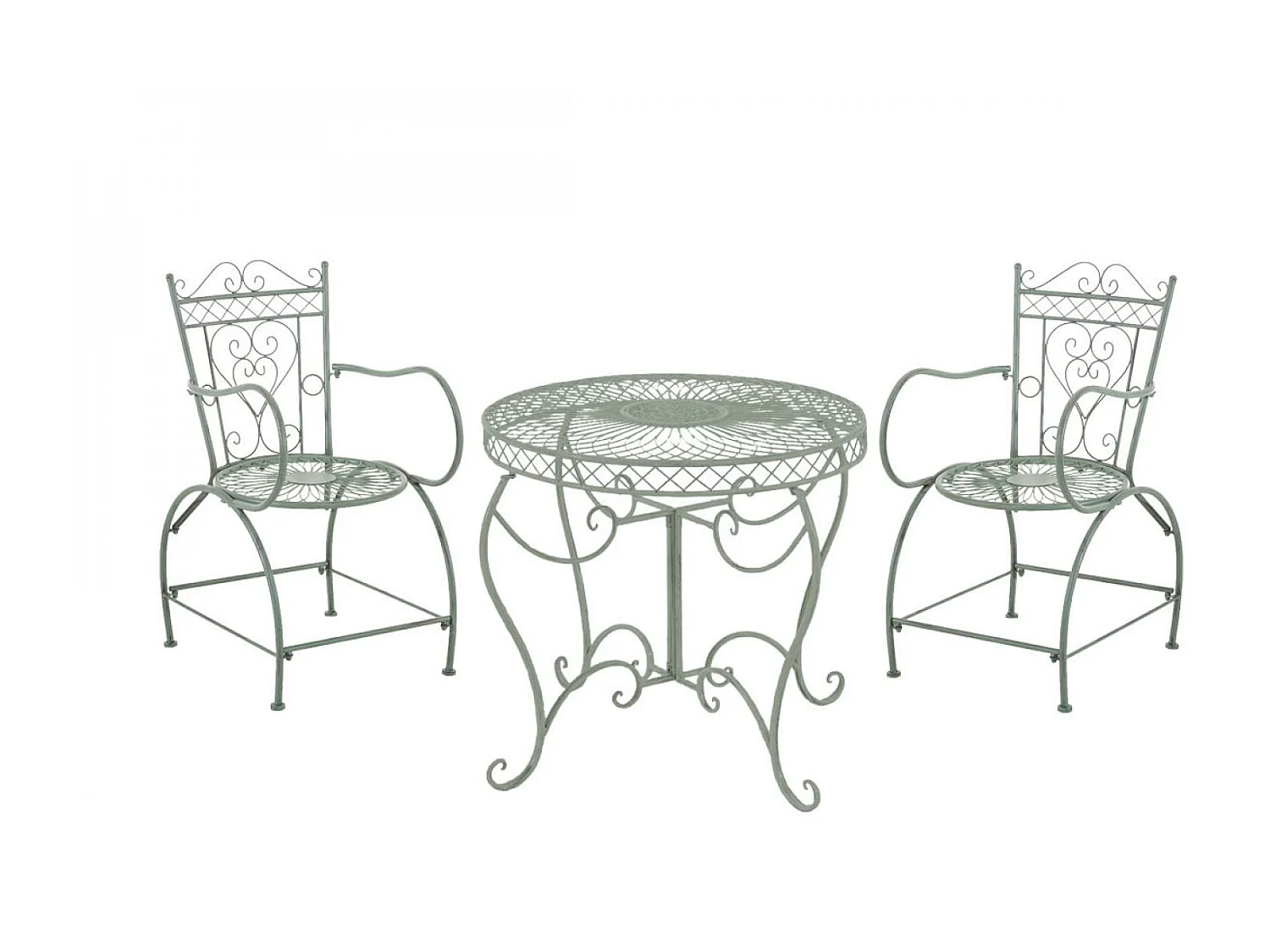 Gartenessgruppe - Tisch + 2 Stühle - Sheela