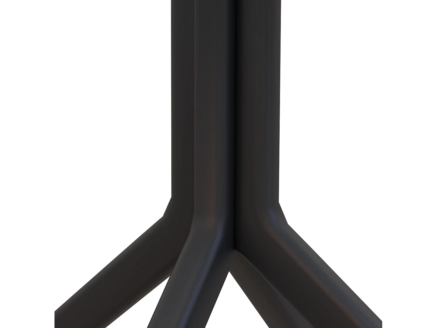 Table d'appoint de jardin - carré - Plastique - 80 x 80 cm - Noir - Sky