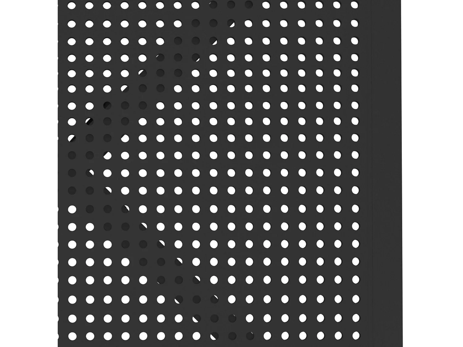 Table d'appoint de jardin - carré - Plastique - 80 x 80 cm - Noir - Sky