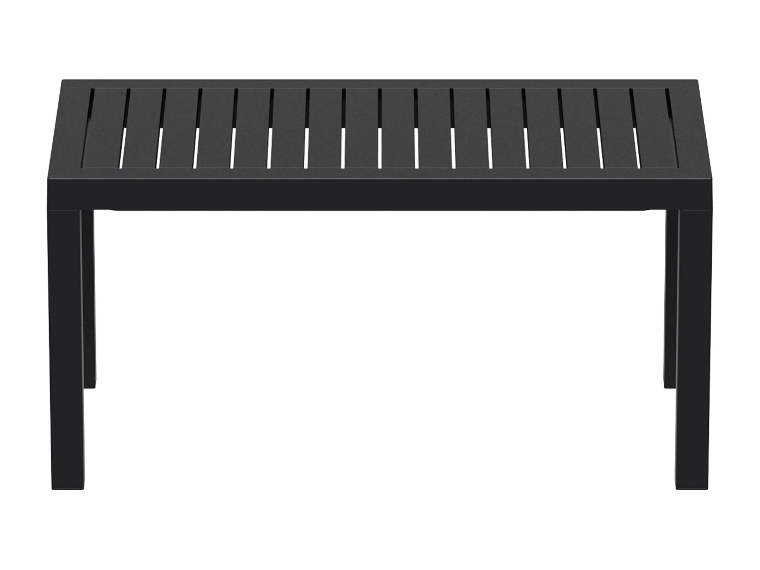 Table d'appoint de jardin - eckig - Plastique - 90 x 45cm - Noir - Ocean