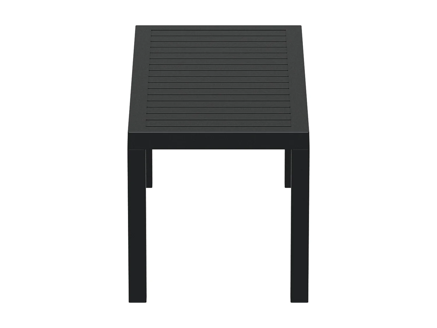 Table d'appoint de jardin - eckig - Plastique - 90 x 45cm - Noir - Ocean
