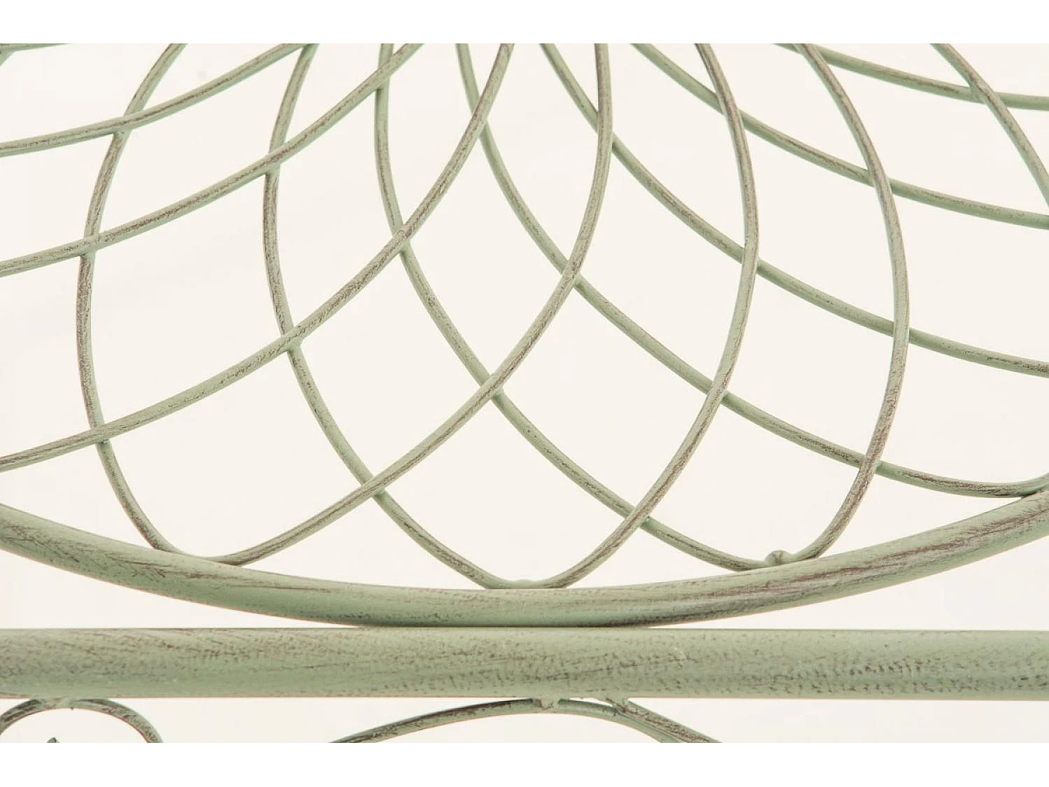 Bijzettafel tuin - vierkant - Metaal - 49 x 45 cm - antiek/groen - Zarina