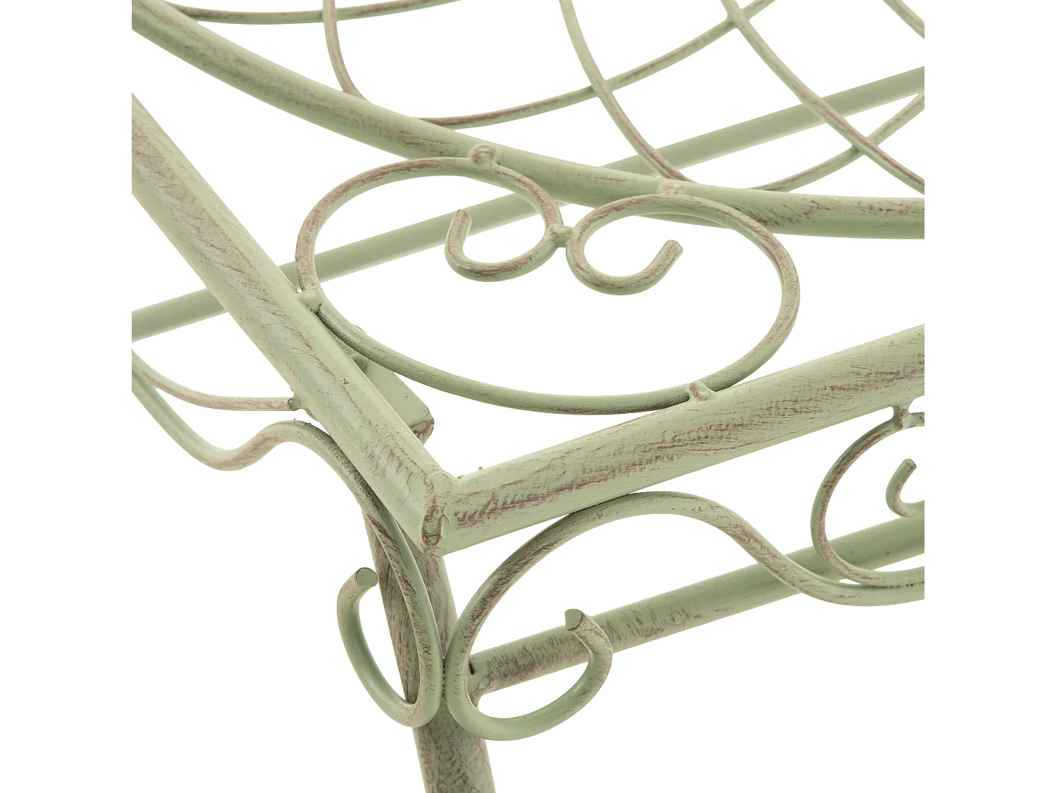 Table d'appoint de jardin - carré - Métal - 49 x 45 cm - Vert antique - Zarina