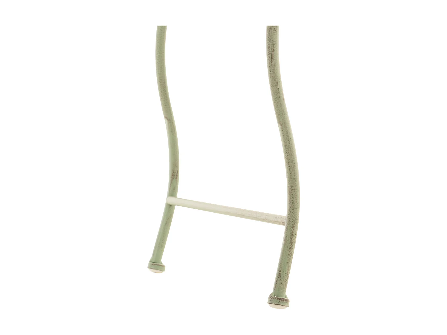 Table d'appoint de jardin - carré - Métal - 49 x 45 cm - Vert antique - Zarina